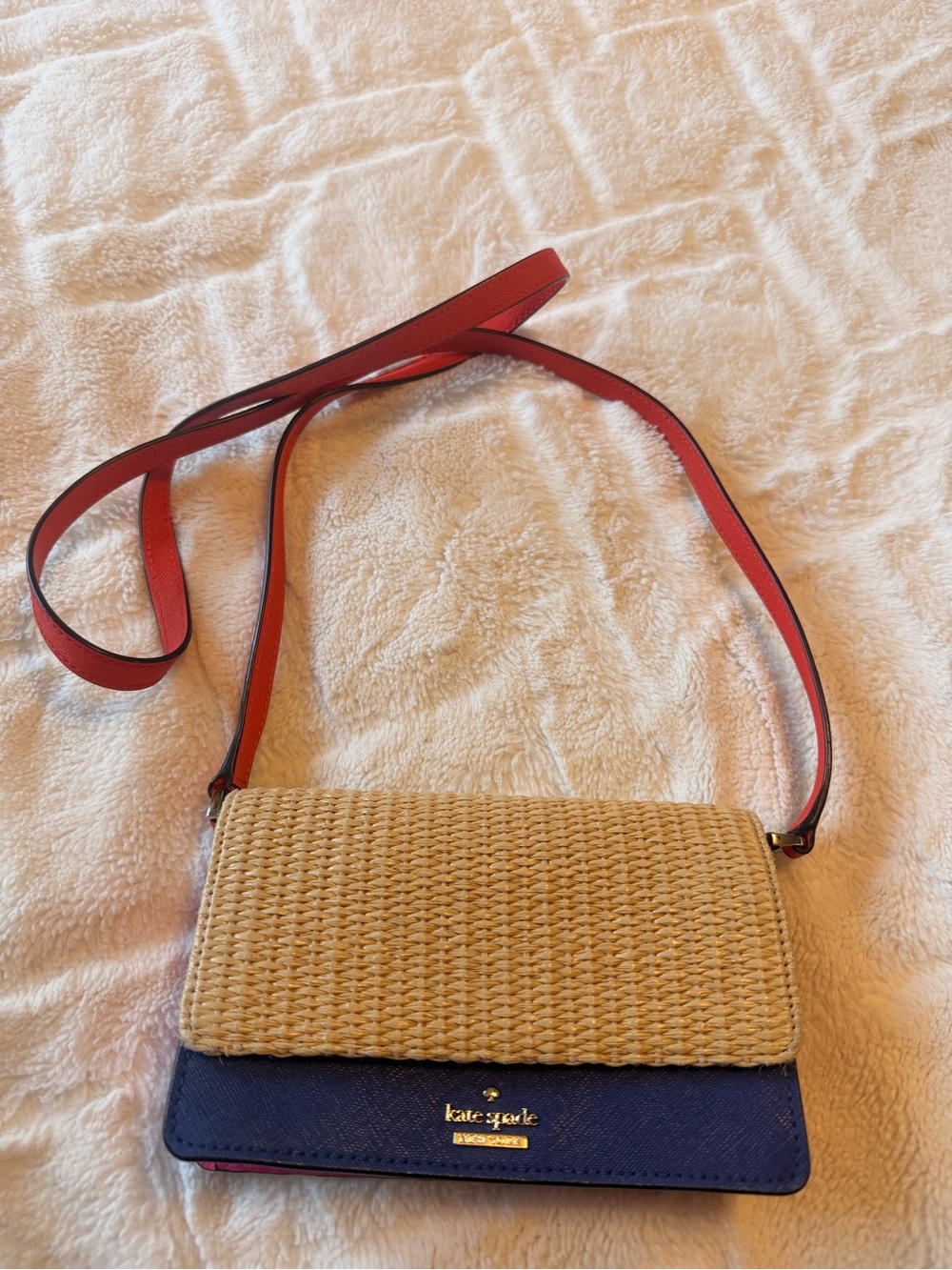Kate Spade woven crossbody Cameron bag